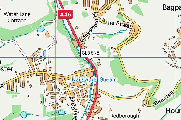 GL5 5NE map - OS VectorMap District (Ordnance Survey)