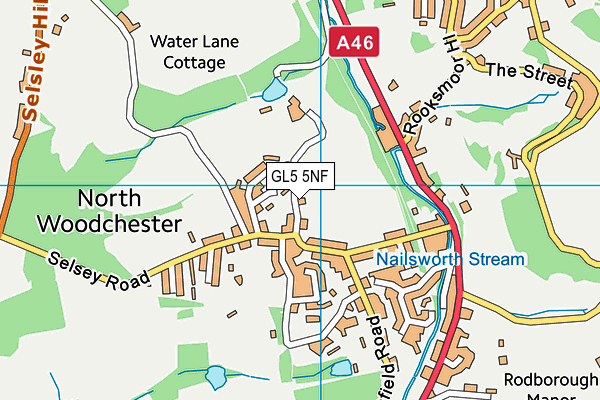 GL5 5NF map - OS VectorMap District (Ordnance Survey)