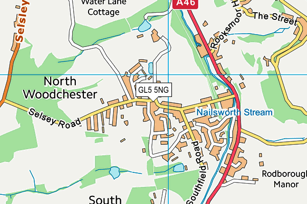 GL5 5NG map - OS VectorMap District (Ordnance Survey)