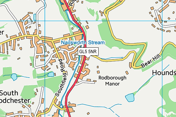 GL5 5NR map - OS VectorMap District (Ordnance Survey)