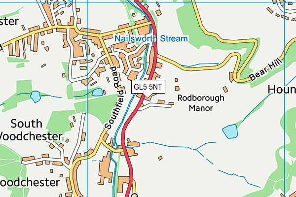 GL5 5NT map - OS VectorMap District (Ordnance Survey)