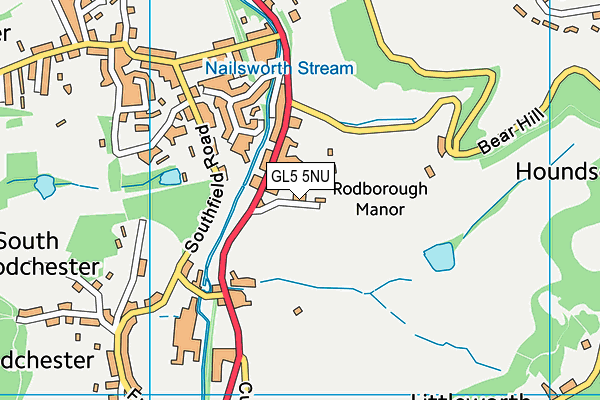 GL5 5NU map - OS VectorMap District (Ordnance Survey)