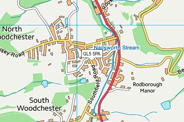 GL5 5PA map - OS VectorMap District (Ordnance Survey)