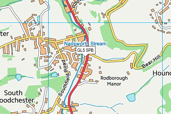 GL5 5PB map - OS VectorMap District (Ordnance Survey)