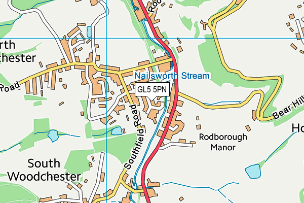 GL5 5PN map - OS VectorMap District (Ordnance Survey)