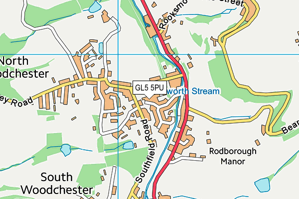 GL5 5PU map - OS VectorMap District (Ordnance Survey)