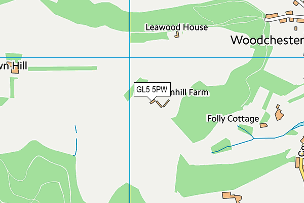 GL5 5PW map - OS VectorMap District (Ordnance Survey)