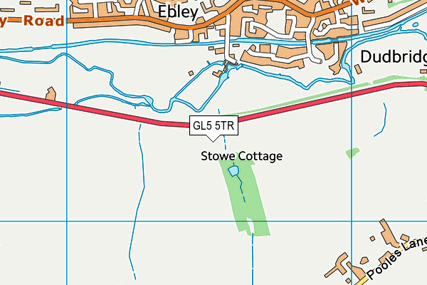 GL5 5TR map - OS VectorMap District (Ordnance Survey)