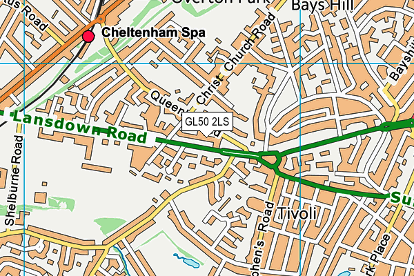 GL50 2LS map - OS VectorMap District (Ordnance Survey)