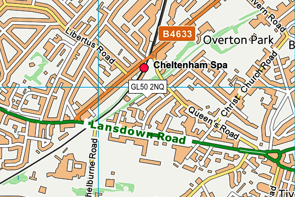 GL50 2NQ map - OS VectorMap District (Ordnance Survey)