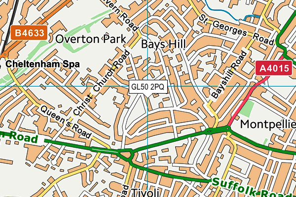 GL50 2PQ map - OS VectorMap District (Ordnance Survey)