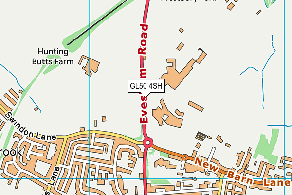 GL50 4SH map - OS VectorMap District (Ordnance Survey)