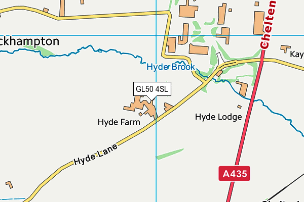 GL50 4SL map - OS VectorMap District (Ordnance Survey)