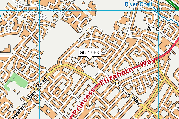 GL51 0ER map - OS VectorMap District (Ordnance Survey)