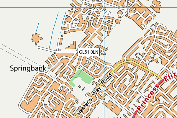 GL51 0LN map - OS VectorMap District (Ordnance Survey)