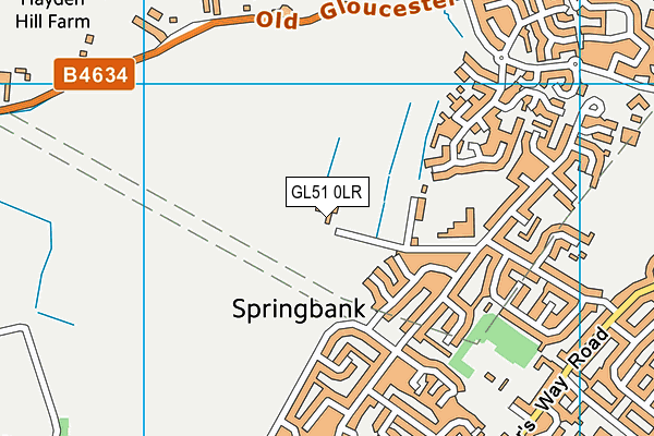 GL51 0LR map - OS VectorMap District (Ordnance Survey)