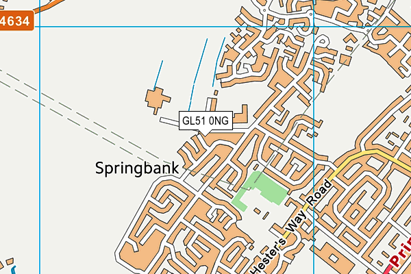 GL51 0NG map - OS VectorMap District (Ordnance Survey)