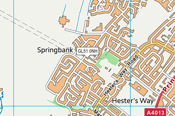 GL51 0NH map - OS VectorMap District (Ordnance Survey)