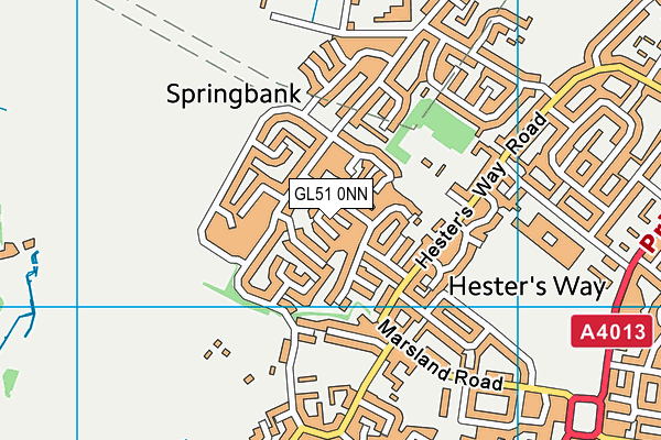 GL51 0NN map - OS VectorMap District (Ordnance Survey)
