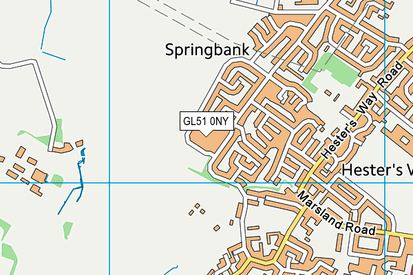 GL51 0NY map - OS VectorMap District (Ordnance Survey)