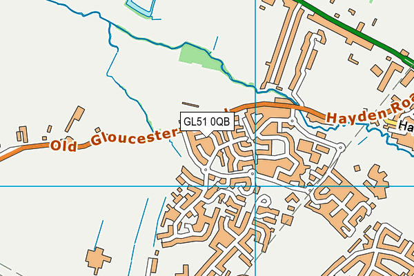 GL51 0QB map - OS VectorMap District (Ordnance Survey)