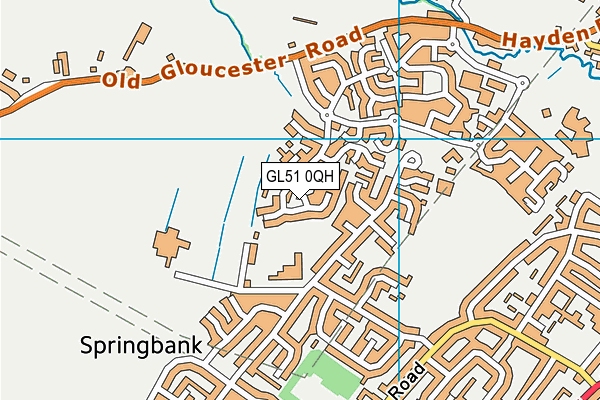 GL51 0QH map - OS VectorMap District (Ordnance Survey)