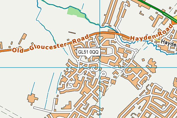 GL51 0QQ map - OS VectorMap District (Ordnance Survey)