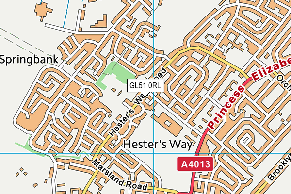 GL51 0RL map - OS VectorMap District (Ordnance Survey)