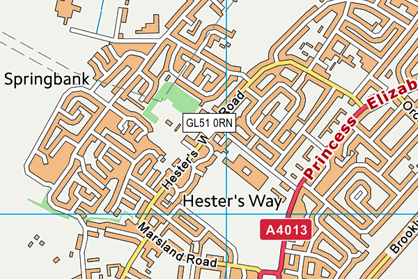 GL51 0RN map - OS VectorMap District (Ordnance Survey)