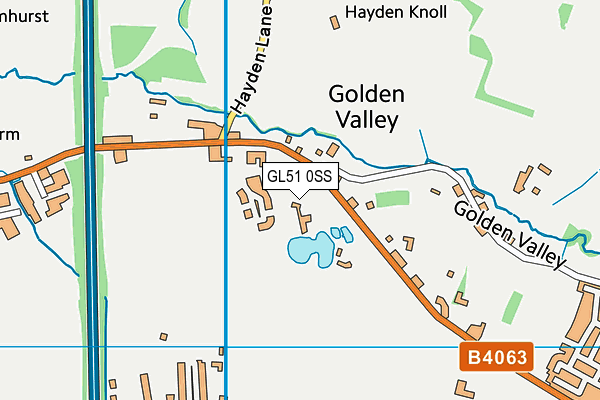 GL51 0SS map - OS VectorMap District (Ordnance Survey)