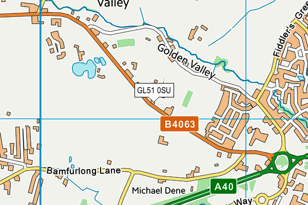 GL51 0SU map - OS VectorMap District (Ordnance Survey)