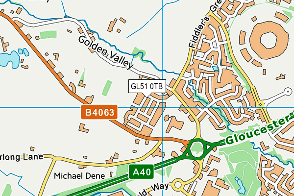 GL51 0TB map - OS VectorMap District (Ordnance Survey)