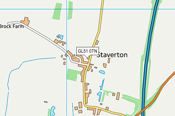 GL51 0TN map - OS VectorMap District (Ordnance Survey)