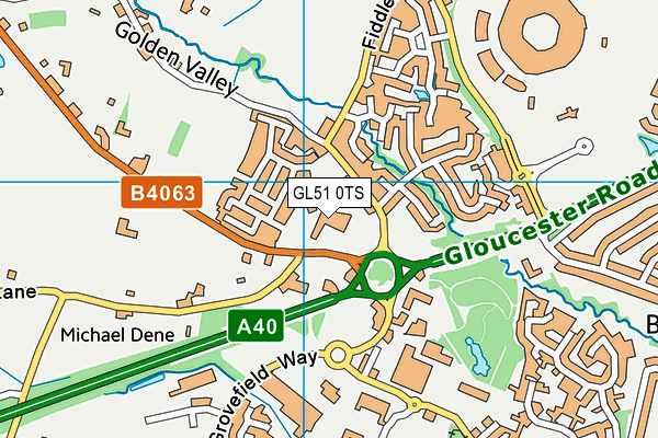 Juvenate (Cheltenham) map (GL51 0TS) - OS VectorMap District (Ordnance Survey)
