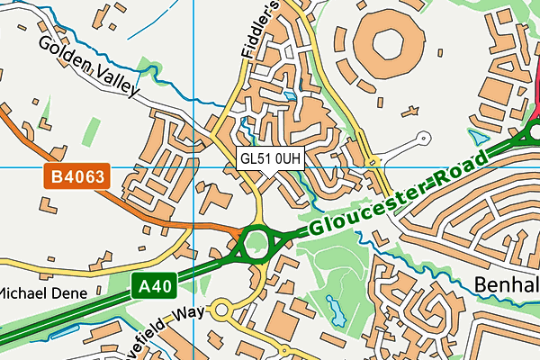 GL51 0UH map - OS VectorMap District (Ordnance Survey)