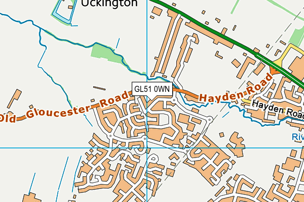 GL51 0WN map - OS VectorMap District (Ordnance Survey)