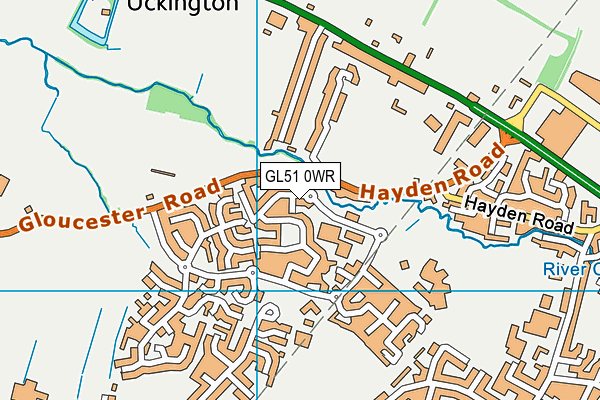 Energie Fitness (Cheltenham) map (GL51 0WR) - OS VectorMap District (Ordnance Survey)