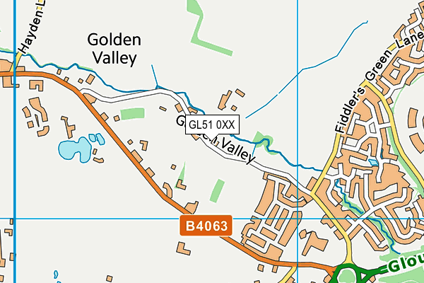 GL51 0XX map - OS VectorMap District (Ordnance Survey)