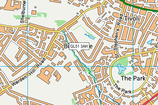 GL51 3AH map - OS VectorMap District (Ordnance Survey)