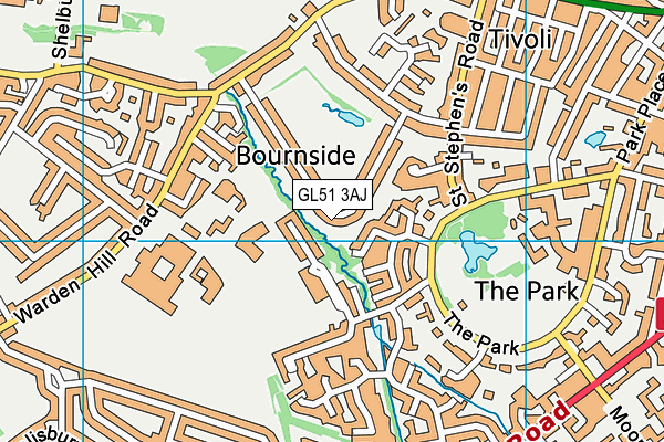 GL51 3AJ map - OS VectorMap District (Ordnance Survey)