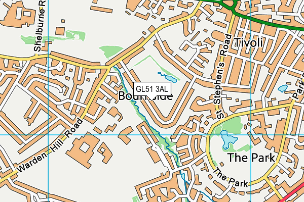 Hatherley Park map (GL51 3AL) - OS VectorMap District (Ordnance Survey)