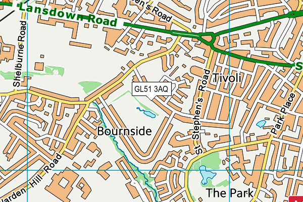 GL51 3AQ map - OS VectorMap District (Ordnance Survey)