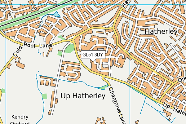 GL51 3DY map - OS VectorMap District (Ordnance Survey)