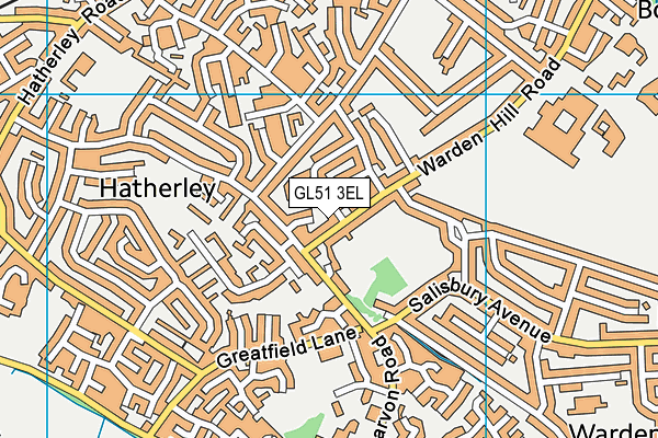 GL51 3EL map - OS VectorMap District (Ordnance Survey)