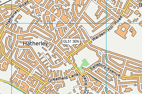 GL51 3EN map - OS VectorMap District (Ordnance Survey)