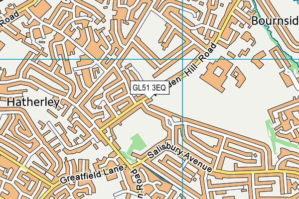 GL51 3EQ map - OS VectorMap District (Ordnance Survey)