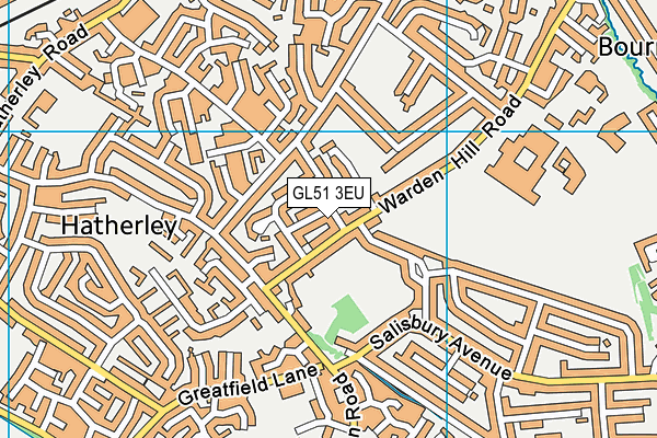 GL51 3EU map - OS VectorMap District (Ordnance Survey)