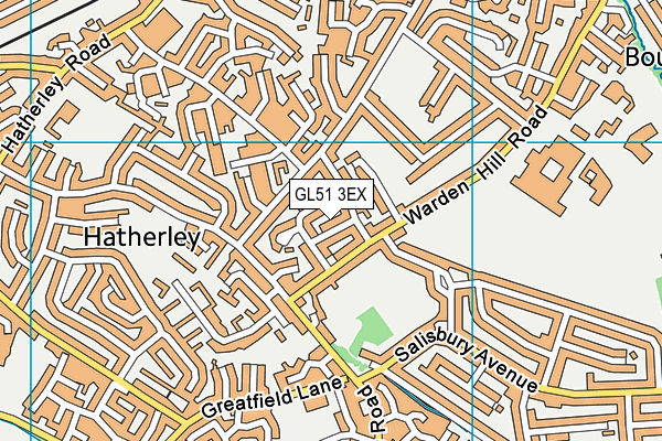 GL51 3EX map - OS VectorMap District (Ordnance Survey)