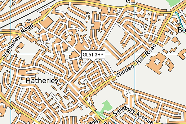 GL51 3HP map - OS VectorMap District (Ordnance Survey)