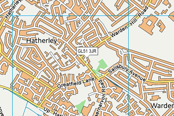 GL51 3JR map - OS VectorMap District (Ordnance Survey)